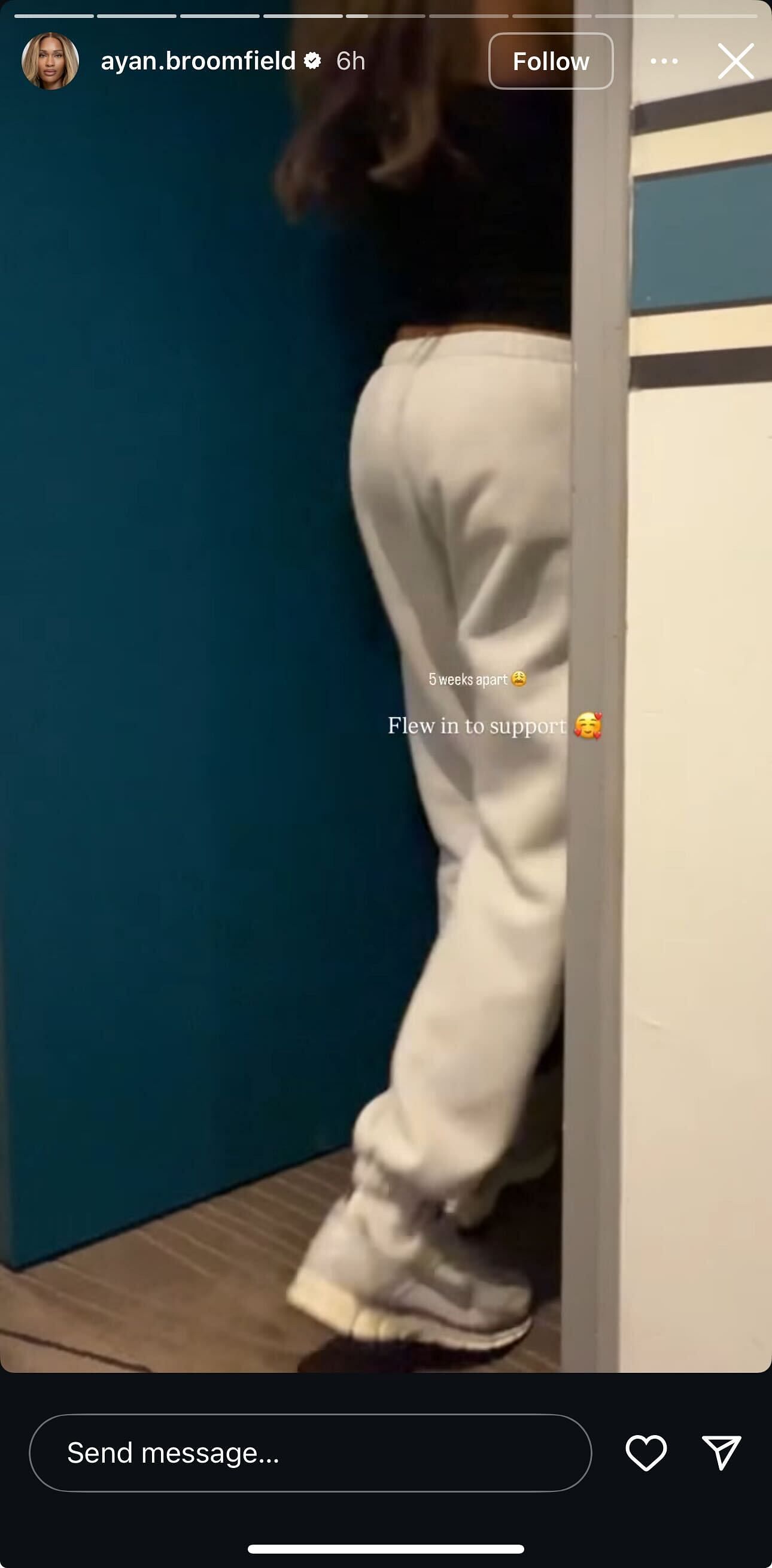 Frances Tiafoe with girlfriend Ayan Broomfield | Image Source: Instagram/@ayan.broomfield